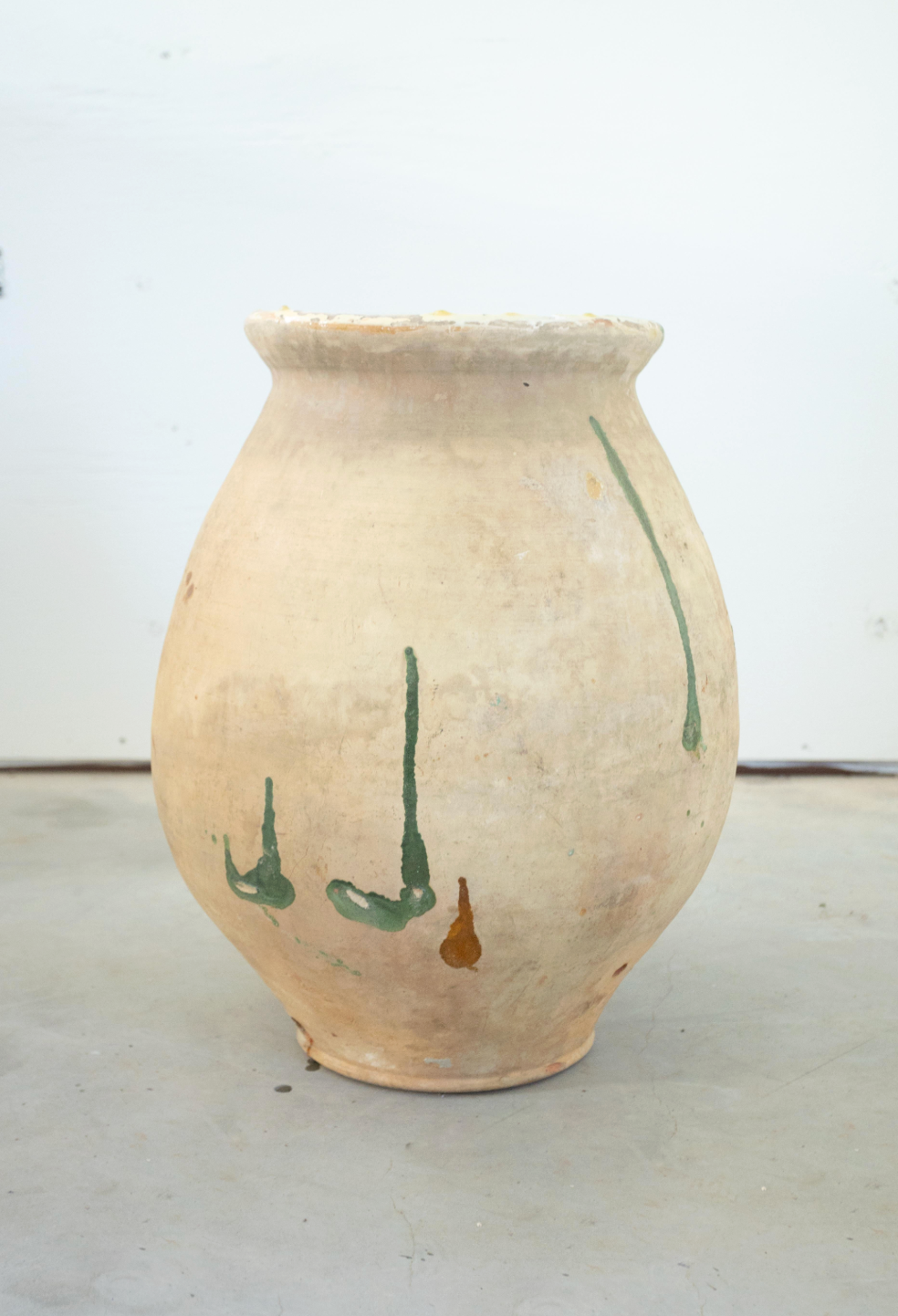 19th c. French Biot Olive Jar