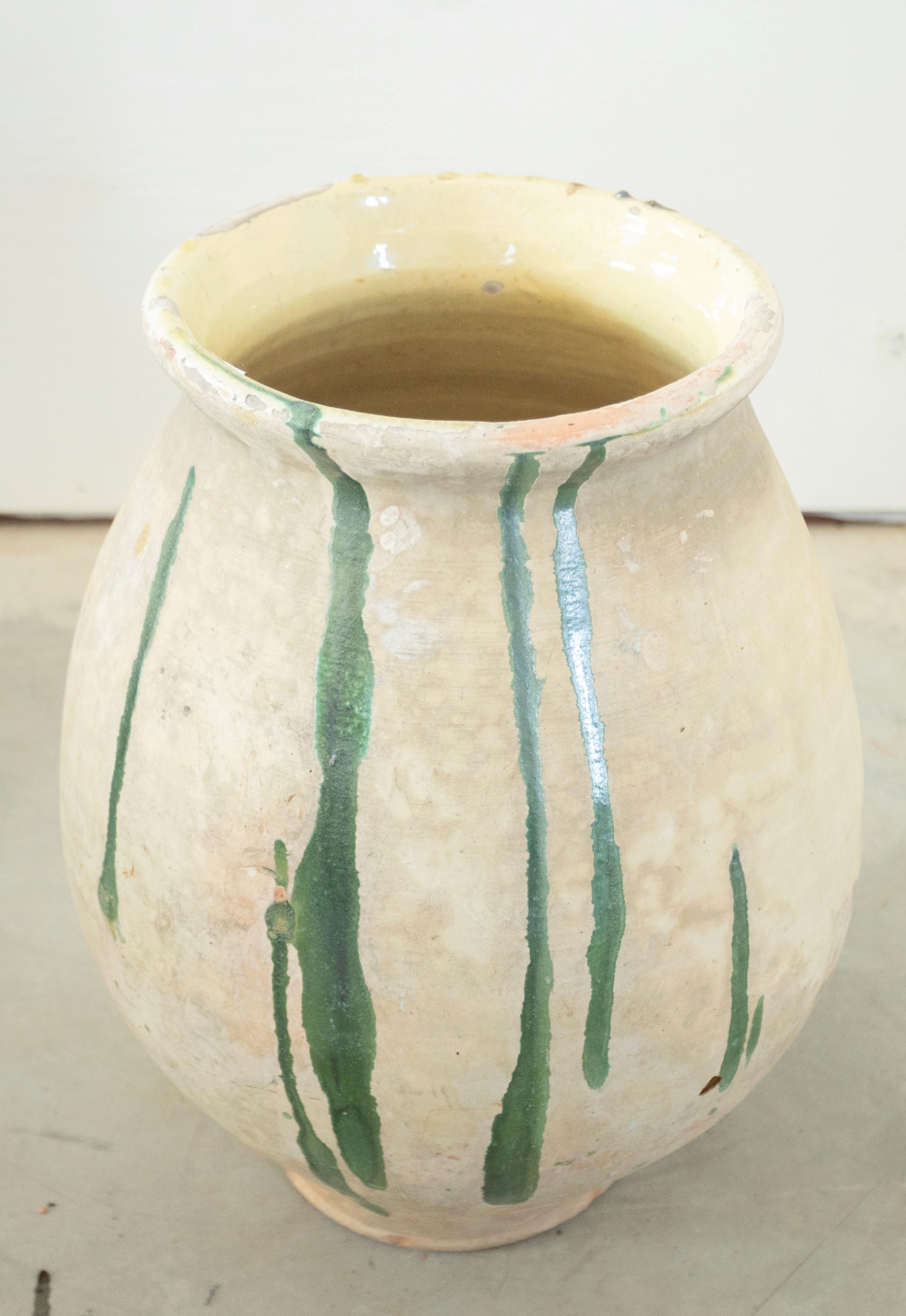 19th c. French Biot Olive Jar