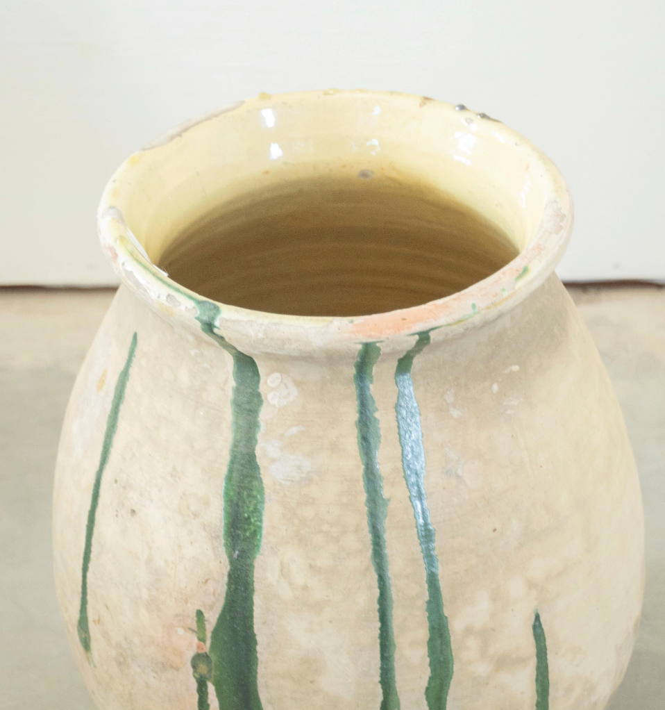 19th c. French Biot Olive Jar