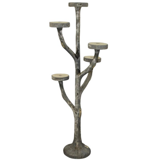 French Faux Bois Naturalistic Plant Stand